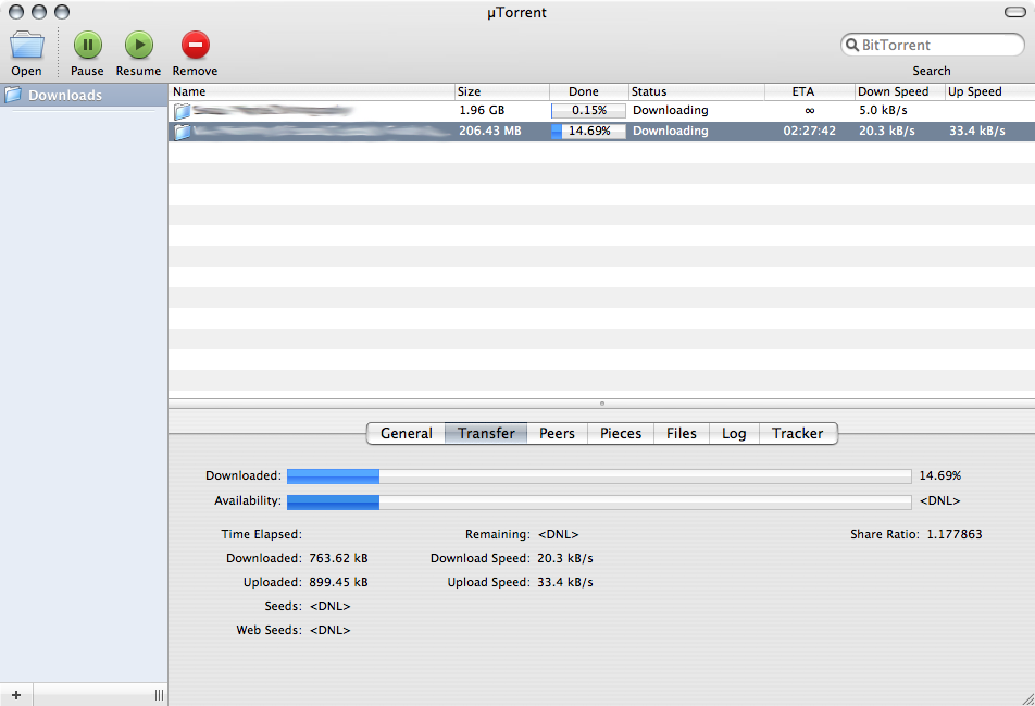 speed up utorrent 1.8.7 mac